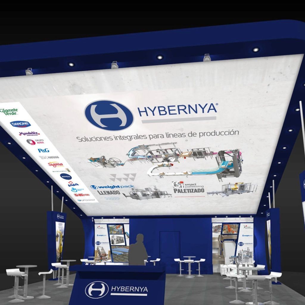 Hybernya diseño de imagenes para stand