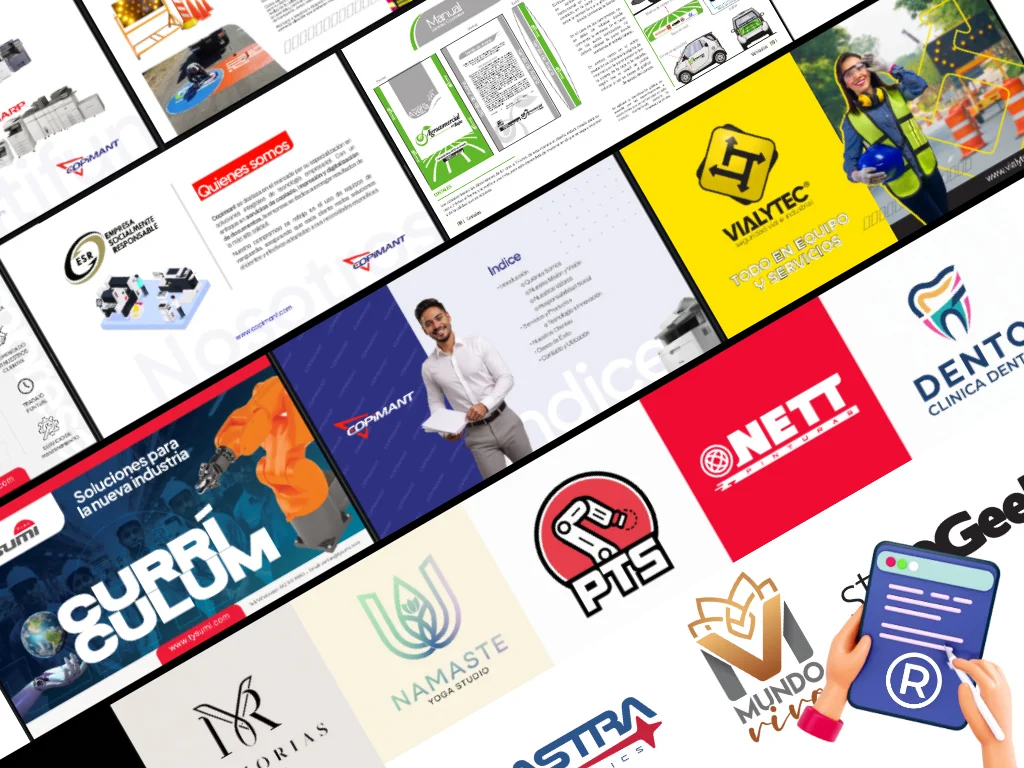 Diseño de logotipos, branding, registro de marca