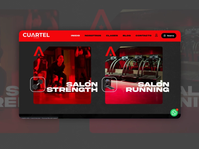 Web empresarial: Cuartel studio